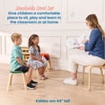 thumbnail image 4 of ECR4Kids Bentwood Stackable Stools, 12in Seat Height, Classroom Furniture, Assorted, 6-Piece, 4 of 10