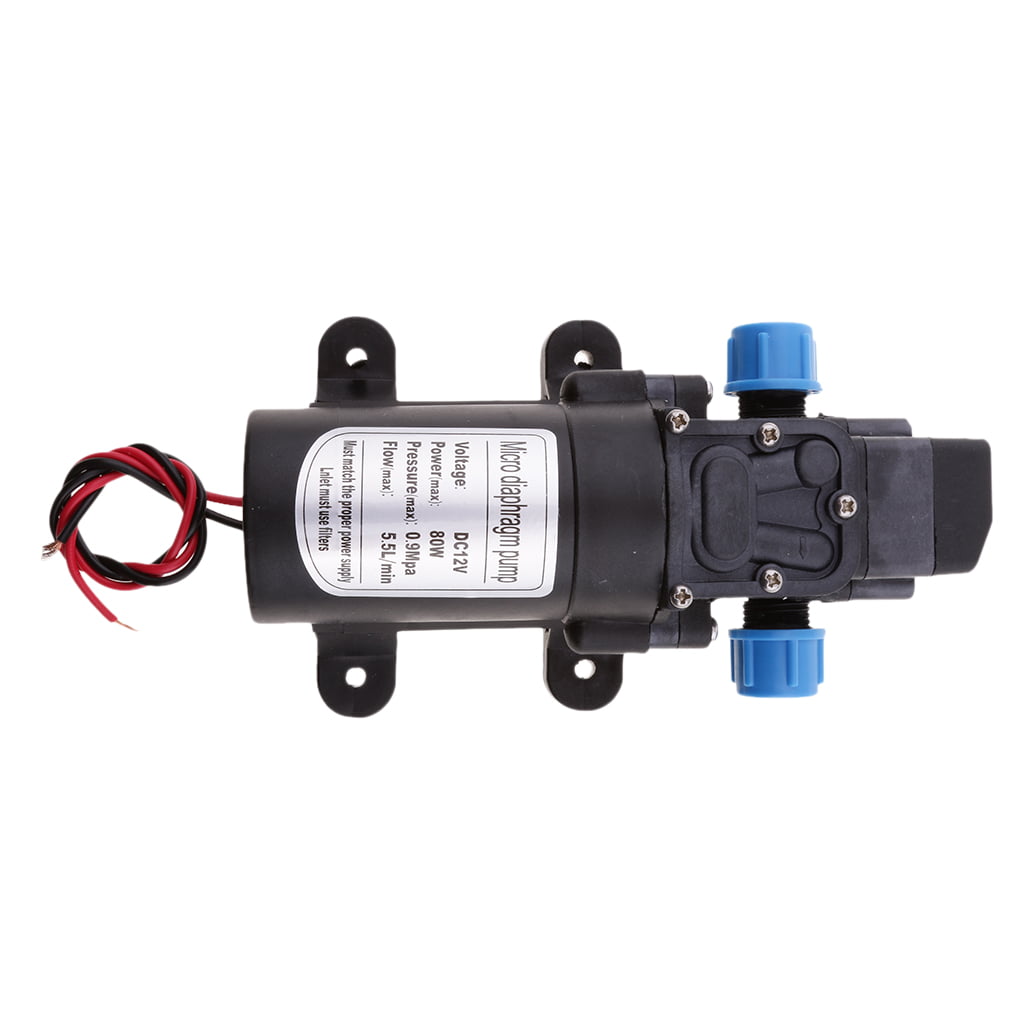 Pump DC 12V 80W High-Pressure Micro Diaphragm Water Pump Automatic Switch 5.5L/Min 