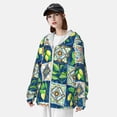thumbnail image 5 of Goofa Lemon and Leaves Printed Women's UPF 50+ Sun Protection Hoodie Jacket Lightweight Long Sleeve Sun Shirt for Women with Pocket Hiking Outdoor-, 5 of 9