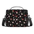 thumbnail image 3 of Lunch Box Pioneer Flower Floral Print Pattern Insulated Lunch Bag for Women Men,Medium Leakproof Lunchbox Cooler Bag Adjustable Strap,10 X 6.7 X 8 Inches, 3 of 6