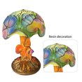 thumbnail image 2 of Lámpara de mesa de hongos Decoración de luz de escritorio colorida artesanías de resina seta luz fantasía decoración del hogar, 2 of 5