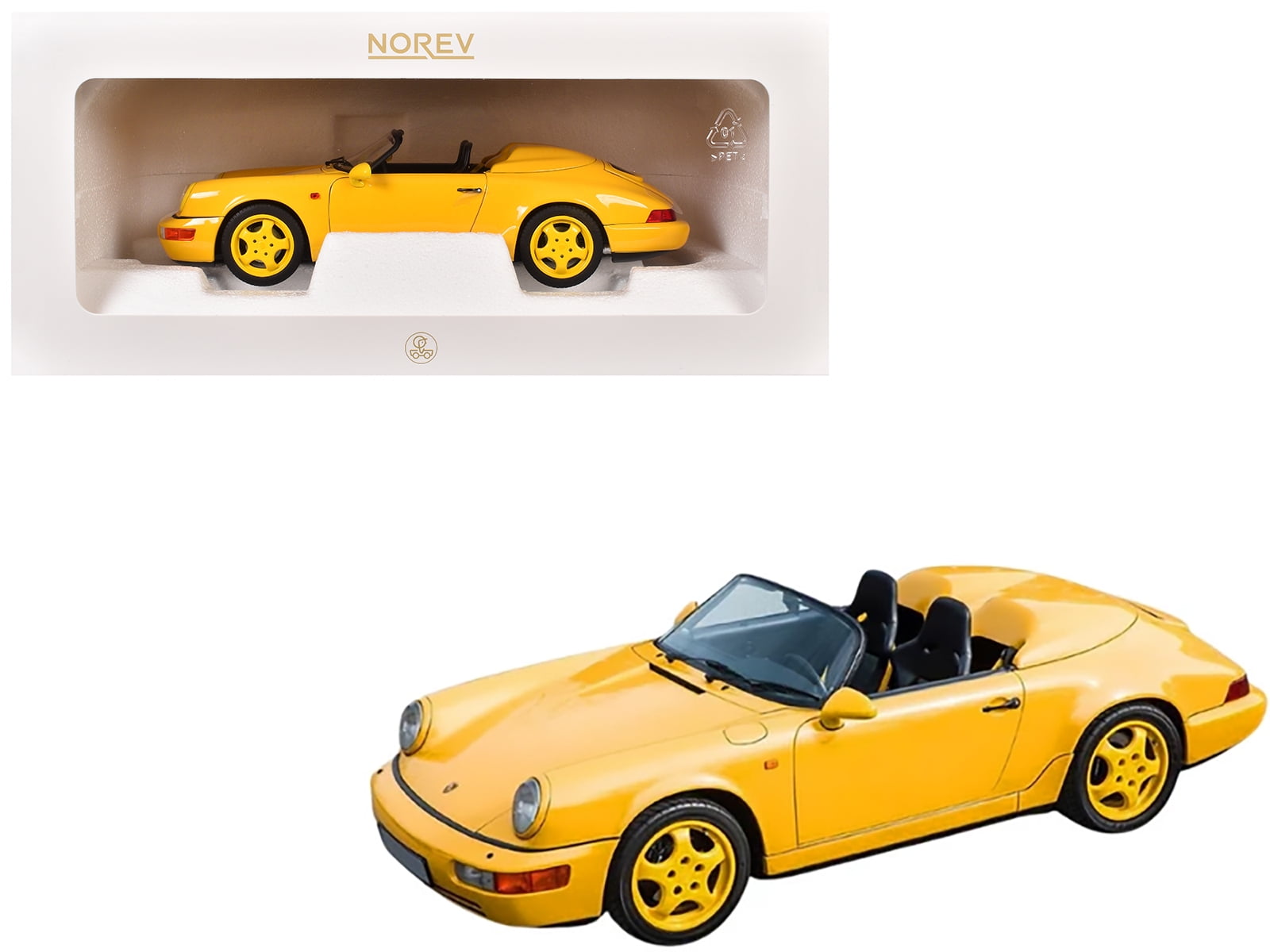 1987 Porsche 911 Turbo Targa, White - Norev 187660 - 1/18 Scale