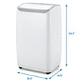 thumbnail image 5 of 12000 BTU Portable Air Conditioner, 3 in 1 Quiet Cooling Fan Dehumidifier with Remote Control, 24H Timer Sleep Mode, Energy Saving Standing AC Unit, 5 of 8