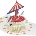 thumbnail image 1 of Tarjeta de cumpleaños desplegable hecha a mano - Tarjeta de cumpleaños 3D - Tarjeta de felicitación de cumpleaños para niños, niñas, hombres, esposo, esposa, hijo, mamá, papá (carrusel), 1 of 5