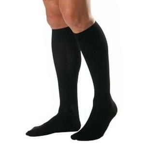 BSN Jobst Men's CasualWear  Knee-High Extra-Firm Compression Socks, Closed Toe, XL Full Calf, Black 1