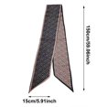 thumbnail image 4 of UJNDER Womens Elegant Narrow Neck Scarf Fashionable Hair Band Versatile Accessory for All Seasons Neck Scarf for Women,Black,One Size, 4 of 4
