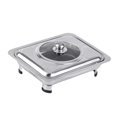 thumbnail image 4 of Calentador de platos con tapa y patas desmontables. Bandeja para buffet, ideal para eventos, banquetes, hoteles, cumpleaños y fiestas., 4 of 9