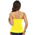 thumbnail image 6 of GEWSEY Womens Flowy Tankini Tops Only - Modest Bathing Suit Loose Fit Swimsuit Swim Tops No Bottom 2025 (Yellow, XXL), 6 of 9
