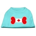 thumbnail image 2 of Pet Dog  Cat Shirt Screen Printed, "Bone Shaped Canadian Flag", 2 of 9