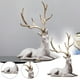 thumbnail image 1 of Escultura de resina con forma de ciervo para decoración navideña, adornos de reno para dormitorio, sala de estar, escritorio, regalos, luz, 1 * ¡Liquidación de decoración!, 1 of 8