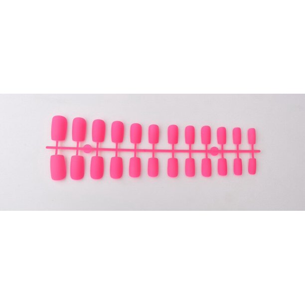 24 unids/set mate uñas postizas pegamento cabeza cuadrada esmerilado prensa en puntas de uñas postizas cubierta completa uñas artificiales Ballet desmontable Dengxun unisex