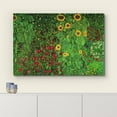 thumbnail image 3 of wall26 Canvas Print Wall Art Farm Garden with Sunflowers Gustav Klimt Classic Illustrations Fine Art Decorative Vintage Colorful Historic Multicolor Retro for Living Room, Bedroom, Office - 24"x, 3 of 5