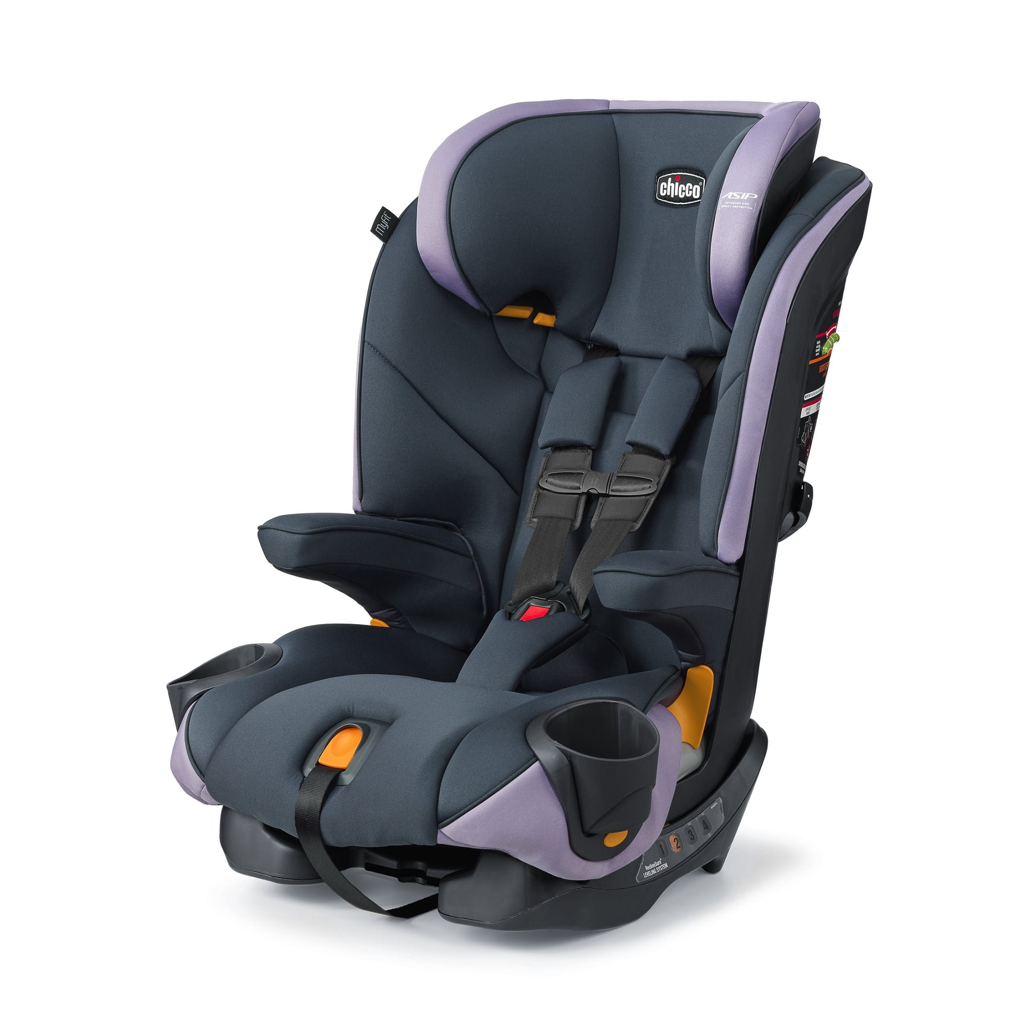Chicco MyFit® 2-in-1 Forward-Facing Harness Booster Car Seat for Toddlers, 5-Point Harness, Belt-Positioning Booster - Haven (Purple)