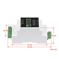 thumbnail image 4 of 2X RS485 Serveur de Port Série RS485 vers RJ45 Ethernet TCP/IP vers Module de Port Série Type Rail, 4 of 7