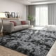 thumbnail image 2 of Alfombra FlyDoit de felpa gris oscuro teñida con corbata, 183 x 274 cm, 2 of 9