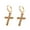 Gold, variant on Soumake Earrings Exquisite Fadeless Alloy Smooth Surface Cross Shape Women Jewelry For Party Fashion