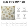 thumbnail image 5 of Nawypu Christmas Pillow Covers , Gold Grey Snowflake Christmas Throw Pillows Xmas Holiday Winter Pillow Covers Christmas Decorations for Home Sofa Couch Outdoor, 5 of 5