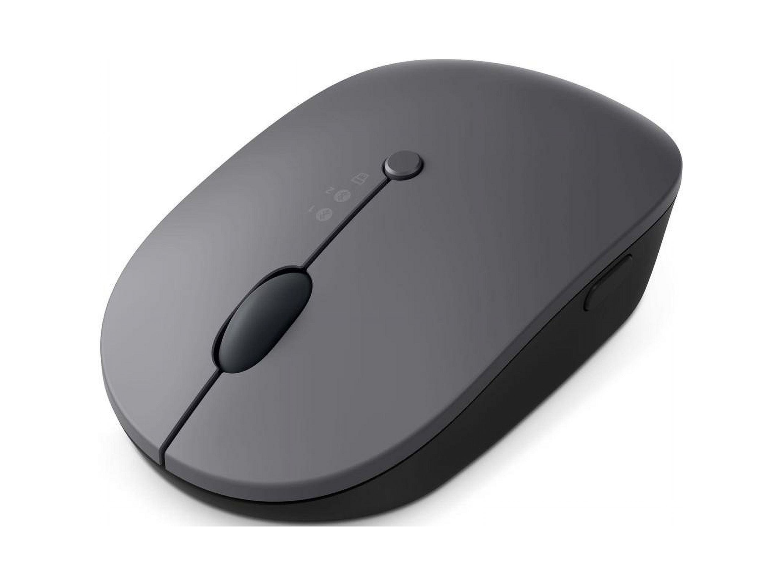 Lenovo Go Wireless Multi-Device Mouse - Wireless Connectivity - USB-C Nano Receiver - Bluetooth 5.0/2.4 GHz Radio Frequency - Blue optical sensor with adjustable DPI - Up to 3-months Battery Life