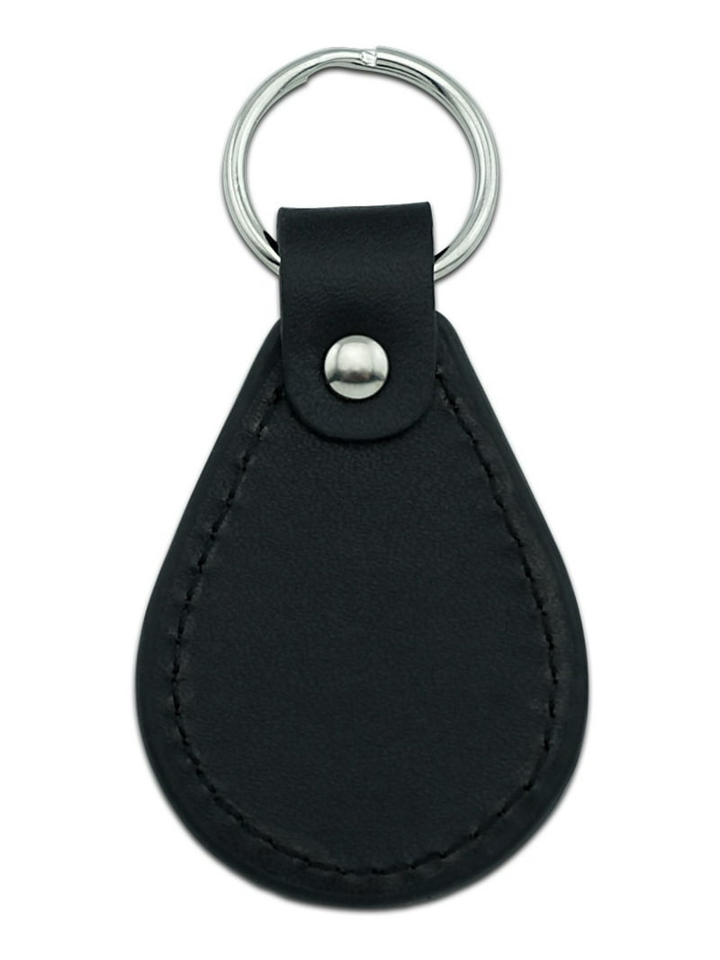 22 Number Twenty Two Black Leather Keychain - Walmart.com