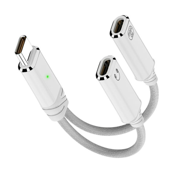 Tizuqe USB C Splitter Type C Double Plug 100W Fast Charging Adapter Splitter Cable Type C Male to Double Female Cable for Phone