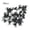 B, variant on Clearance Under $1.5! 20 Pack Black Plastic Spiders, Realistic Halloween Prank Props, for Party Decor