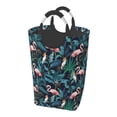 thumbnail image 2 of Vsdgher Flamingos And Birds Print Square Laundry Bag Large Collapsible Dirty Clothes Bags With Handles Waterproof Essentials Storage For College Dorm, Family, 2 of 6