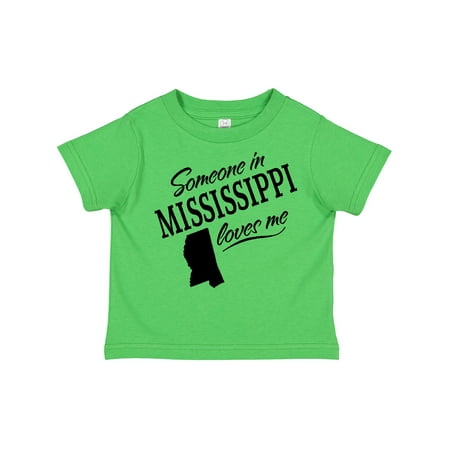 

Inktastic Someone in Mississippi Loves Me Gift Toddler Boy or Toddler Girl T-Shirt