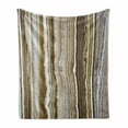 thumbnail image 1 of Marble Print Soft Flannel Fleece Throw Blanket, Onyx Marble Rock Themed Vertical Lines and Blurry Stripes in Earth Color, Cozy Plush for Indoor and Outdoor Use, 60" x 80", Mustard Brown, by Ambesonne, 1 of 6