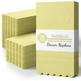 thumbnail image 3 of Crown Display Yellow Scalloped Napkins Disposable 20 Pcs 3-Ply Yellow Scalloped Dinner Napkins Disposable Decorative for Dinners & Parties, Paper Guest Towels for Bathroom & Party Supplies, 3 of 7