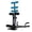 BlackBlue, variant on Bigleap 300 lbs Deep Squat Machine, Adjustable Glute & Leg Trainer for Home Gym, Compact Exercise Equipment for Core Strength, Red & Black