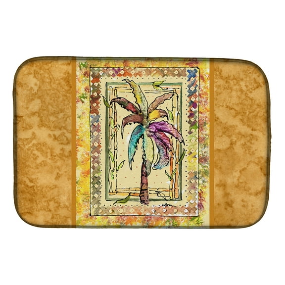 Palm Tree Dish Drying Mat