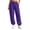 49# Purple, variant on Womens Jogger Sweatpants Elastic High Waist Solid Relaxed Fit Joggers Ribbed Cuff Casual Athletic Trousers with Side Pockets Beige L