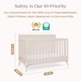 thumbnail image 6 of Delta Children Lola 6-in-1 Convertible Crib - Converts from Baby Crib to Toddler Bed, Daybed, Sofa Bed and Full-Size Bed With and Without Footboard, Fits Standard Full-Size Crib Mattress, Soft Beige, 6 of 17
