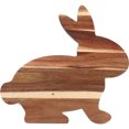 thumbnail image 1 of Planche à Découper en Bois en Forme de Lapin Planche à Fromage Assiette de Service pour Fruits, 1 of 8