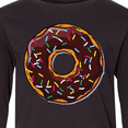 thumbnail image 4 of Inktastic Chololate Donut with Sprinkles Long Sleeve Youth T-Shirt, 4 of 5