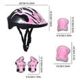 thumbnail image 4 of Casco rodilla codo niños almohadilla de seguridad conjunto niños niñas equipo de protección conjunto rosa, 4 of 9