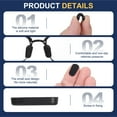 thumbnail image 4 of Eyeglass Nose Pad Silicone Anti-Slip Glasses Nose Grip, Slip-on Glasses Nose Pads for Plastic Frames Glasses Sunglasses Black 10, 4 of 7