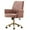 Light Pink, variant on S-HOME Ergonomic Mid-Back Liftable Office Chair in Striped Fabric with Golden Base and Memory Foam Cushion , Light Pink
