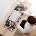thumbnail image 3 of Long Mouse Pads for Desk,Pioneer Flower Floral Print Pattern Desk Mats on Top Of Desks, Desk Mouse Pad Extra Large with 3mm Non-Slip Base and Stitched Edge for Gaming,Office,Work,Home 31.5"x11.8", 3 of 6