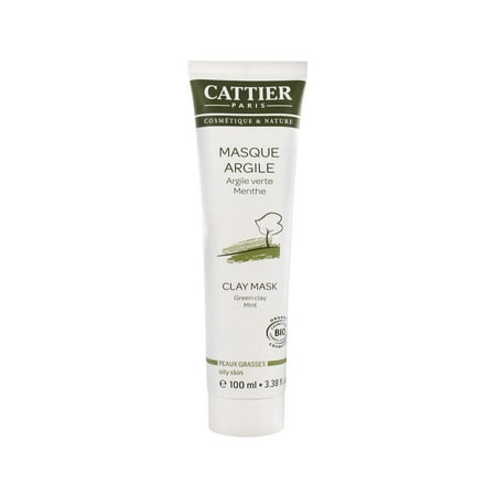 Cattier Green Clay Mask Oily Skin 100ml (Best Mask For Oily Skin)