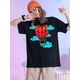 thumbnail image 1 of Romantic Love Heart Print Men's T-Shirt - 100% Cotton, Short Sleeve, Crew Neck | Perfect for ValentiCamisetas para mujer, lindas camisetas con estampado gráfico, de manga corta, estilo casual, para ve, 1 of 6