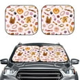 thumbnail image 2 of Kll Cute Dog Windshield Sun Shade 2-Piece Foldable Car Front Window Sunshade For Most Sedans Suv Truck - Auto Sun Blocker Visor Protector Blocks Max Uv Rays - Large, 2 of 7