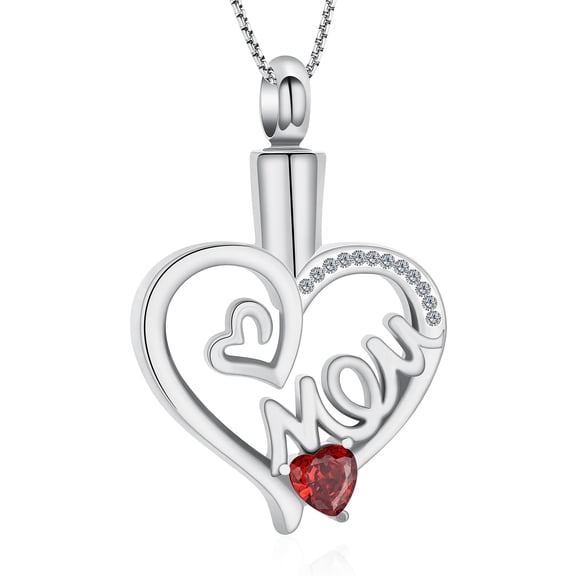 Cremation Jewelry for Ashes Heart Urn Necklace Pendants Ashes for Women Men Crystal Urn Necklaces for Ashes for Mom Memorial Keepsake Necklace Heart Urn for Loved Ones