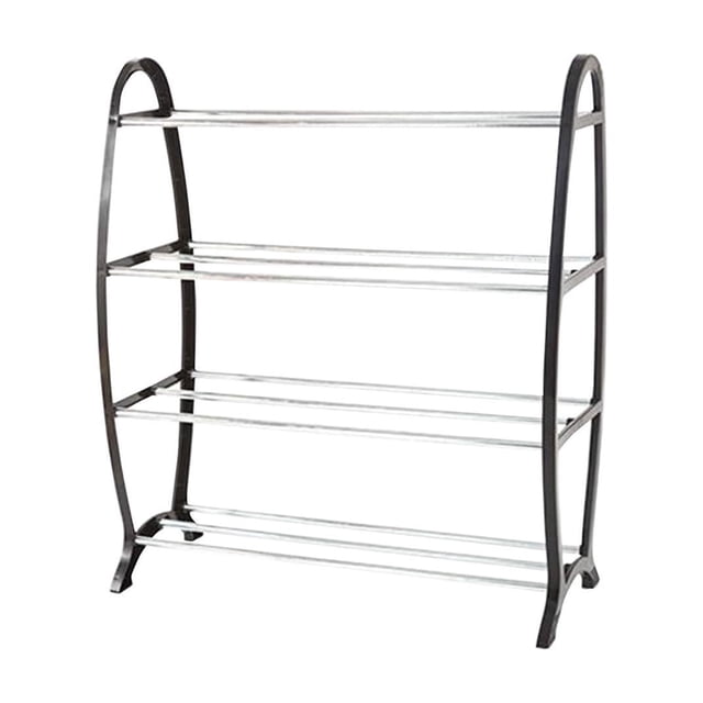 Btomtd Assembled Shoe Rack Home Doorway Rental Room Storage Shoe Cabinet Dormitory Economic Shoe Racks Shelves, Black