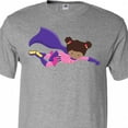 thumbnail image 4 of Inktastic African American Girl, Cape, Superhero Girl T-Shirt, 4 of 5