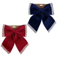 thumbnail image 6 of Christmas Decorations 10" Navy Blue Glitter Christmas Bows Hanging for Tree Wreaths Crafts Wrapping Accessories, 6 of 6