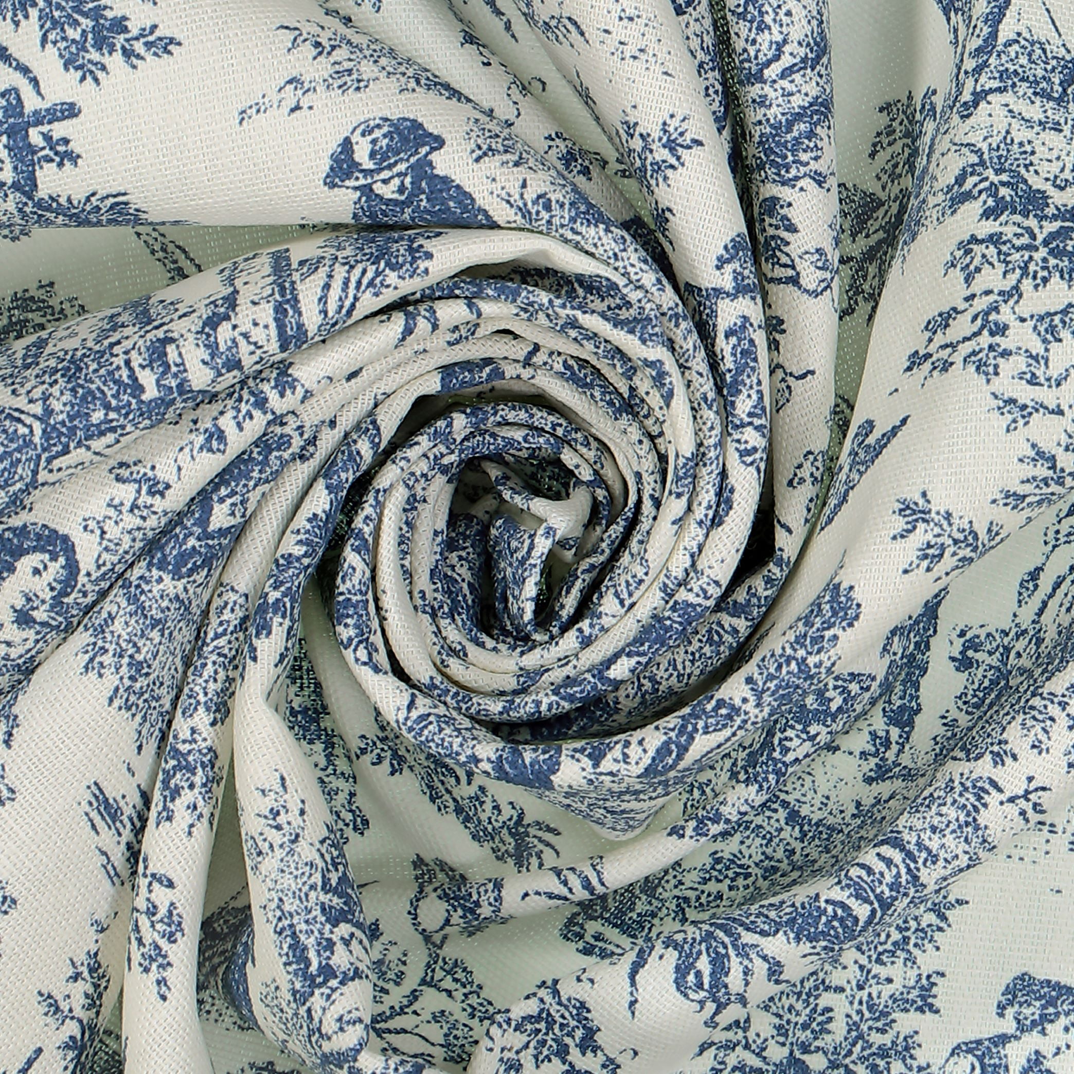 Waverly Charmed Life Wave Valance, 52"x18", Cornflower