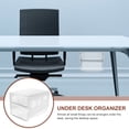 thumbnail image 5 of CIMAXIC White ABS and PP Under Desk Drawer Organizer with Adhesive Tape for Office Storage, 5 of 6