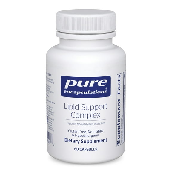 Pure Encapsulations Lipid Support Complex - Liver Supplement to Support a Healthy Liver & Lipid Metabolism Levels - Helps Manage Oxidative Stress* - Gluten-Free & Non-GMO - 60 Count (30 Servings)