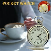 Perfectbot Vintage Pocket Watch Scale Quartz Pocket Watches 4.9cm Dial diameter